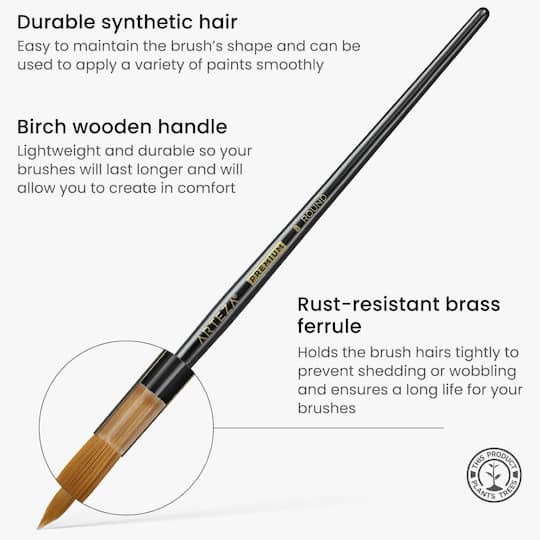 Arteza® Acrylic & Oil 12 Piece Brush Set